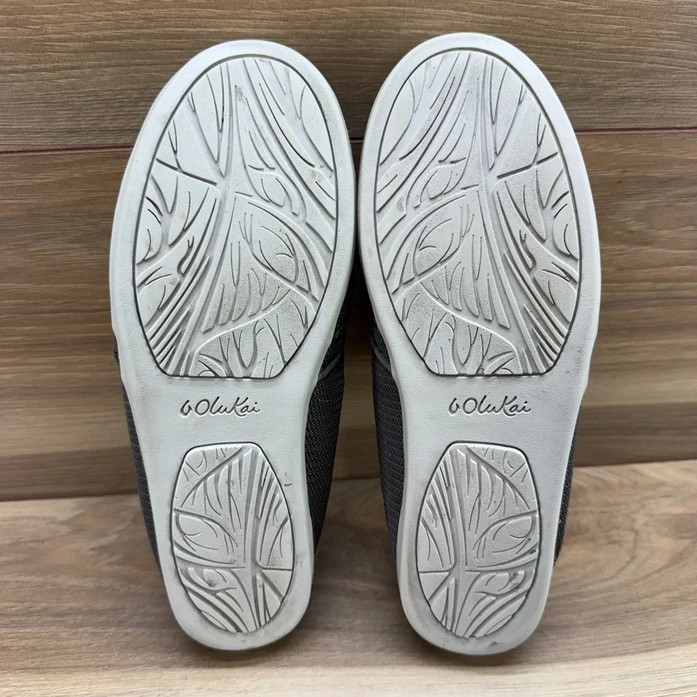 Olukai Wailua Mesh Brown Slip On Flats Womens 8 Comfort Walking Travel Everyday